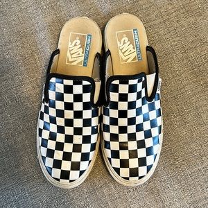 Womens Checkerboard CLASSIC SLIP-ON MULE